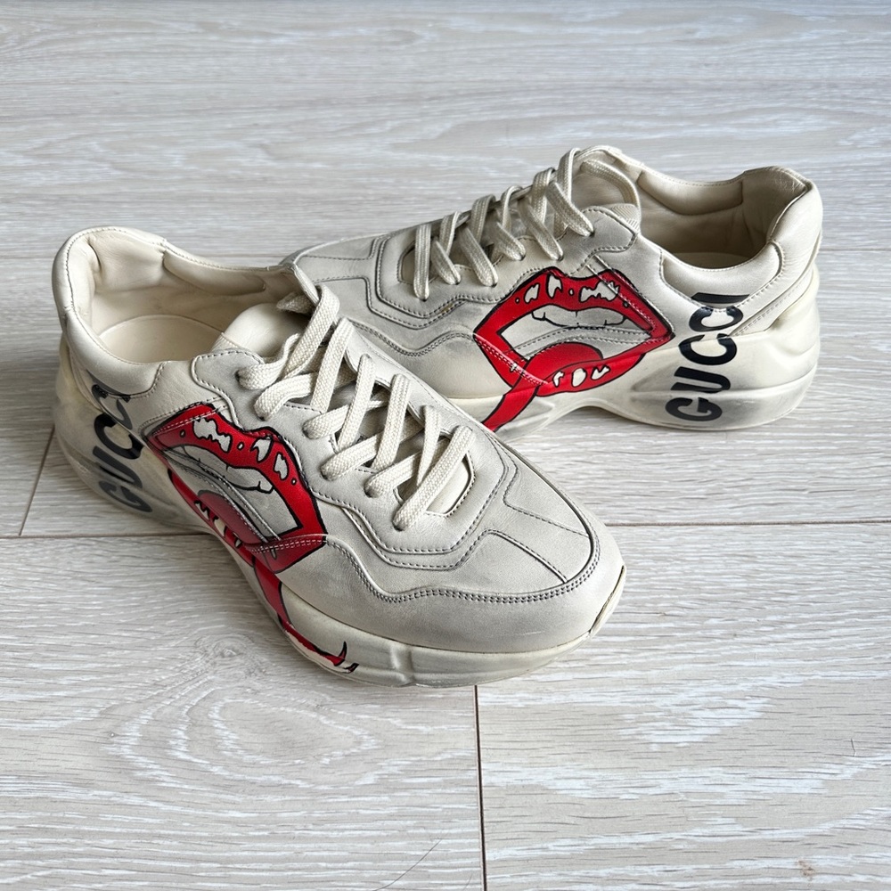 Gucci Rhyton Leather Women Sneakers